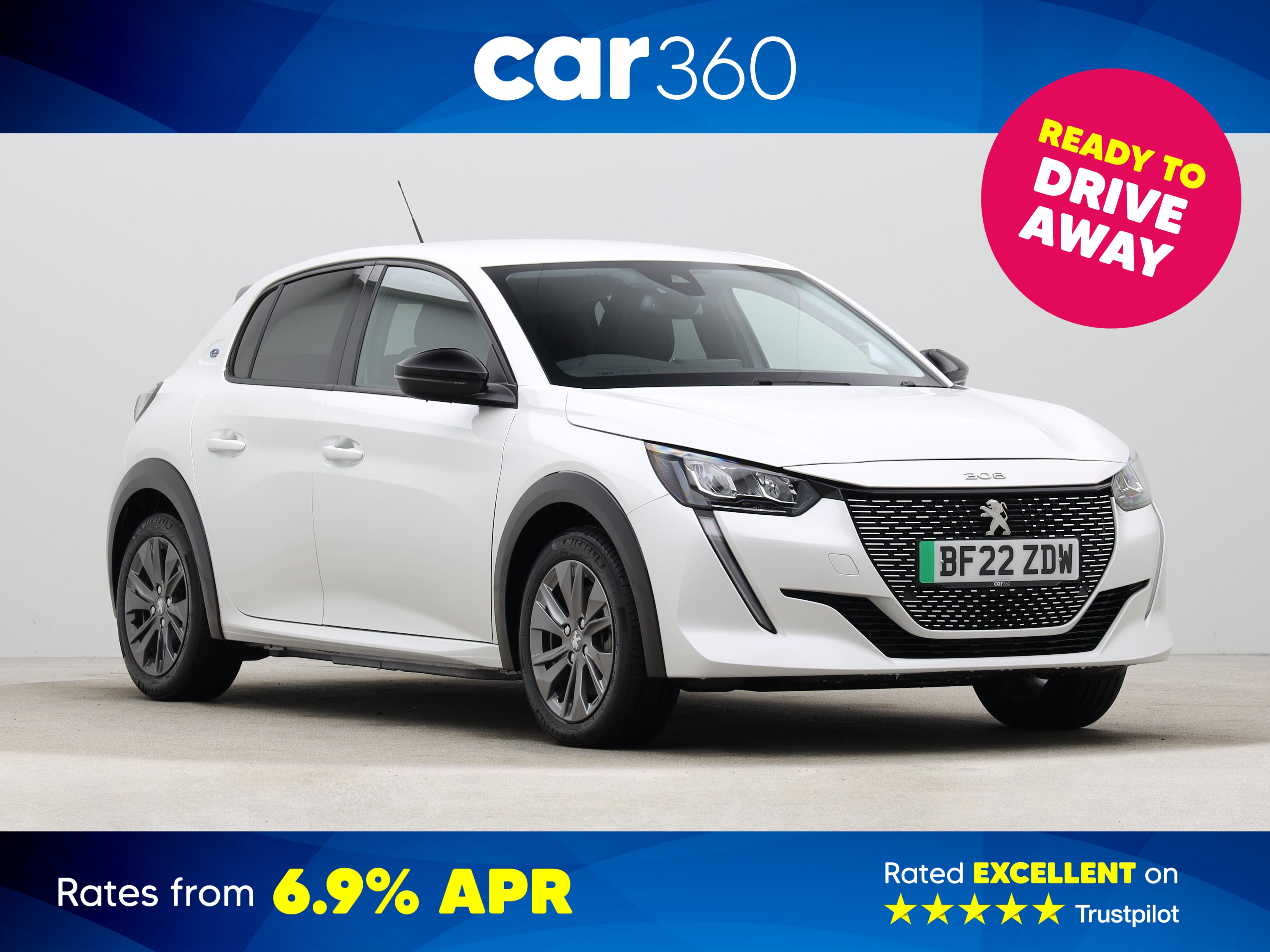 Used Peugeot E-208 50kWh Allure Premium Hatchback 5dr Electric Auto (7kW Charger) (136 ps)