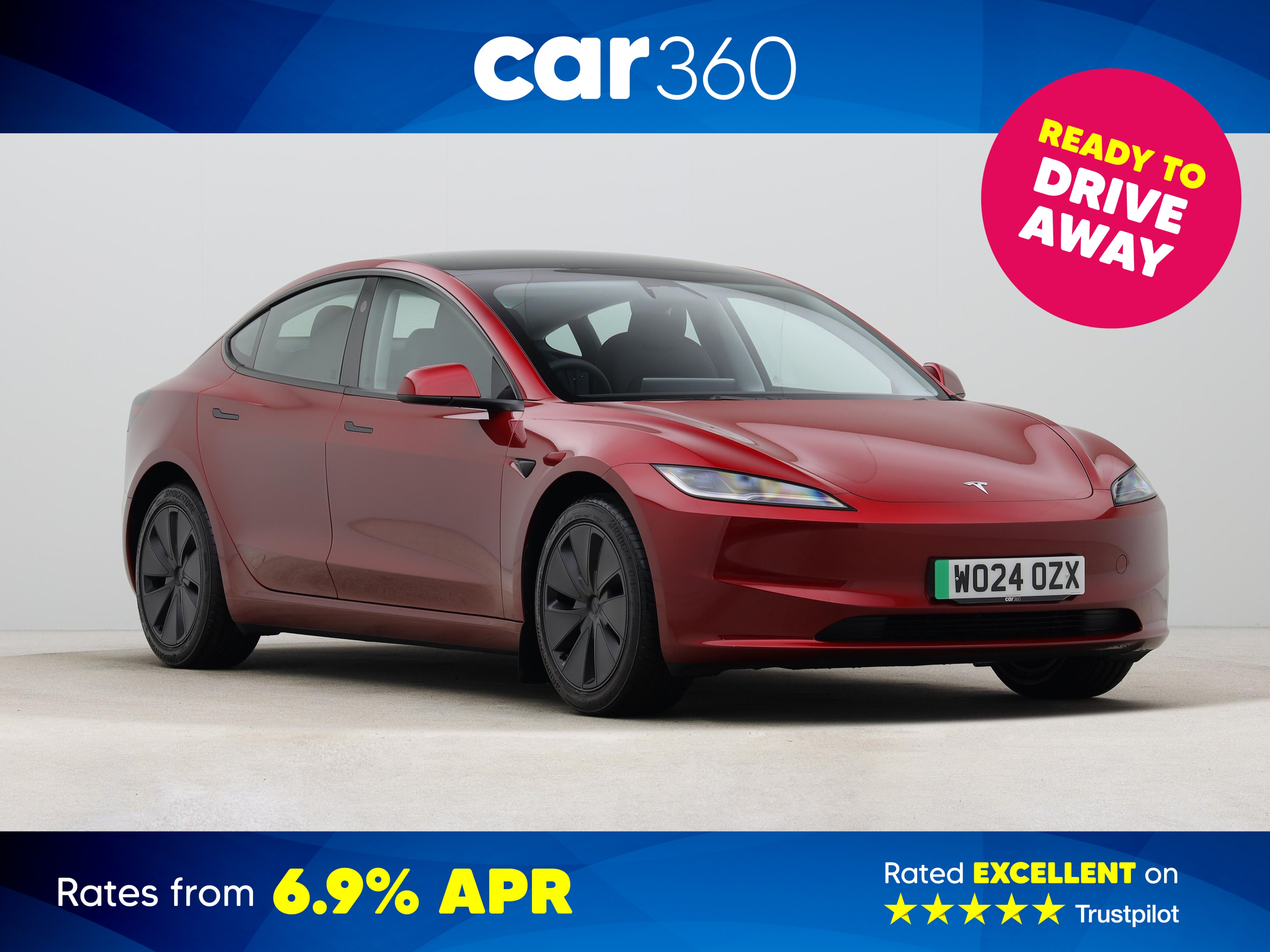 Used Tesla Model 3 Saloon 4dr Electric Auto RWD (208 ps)