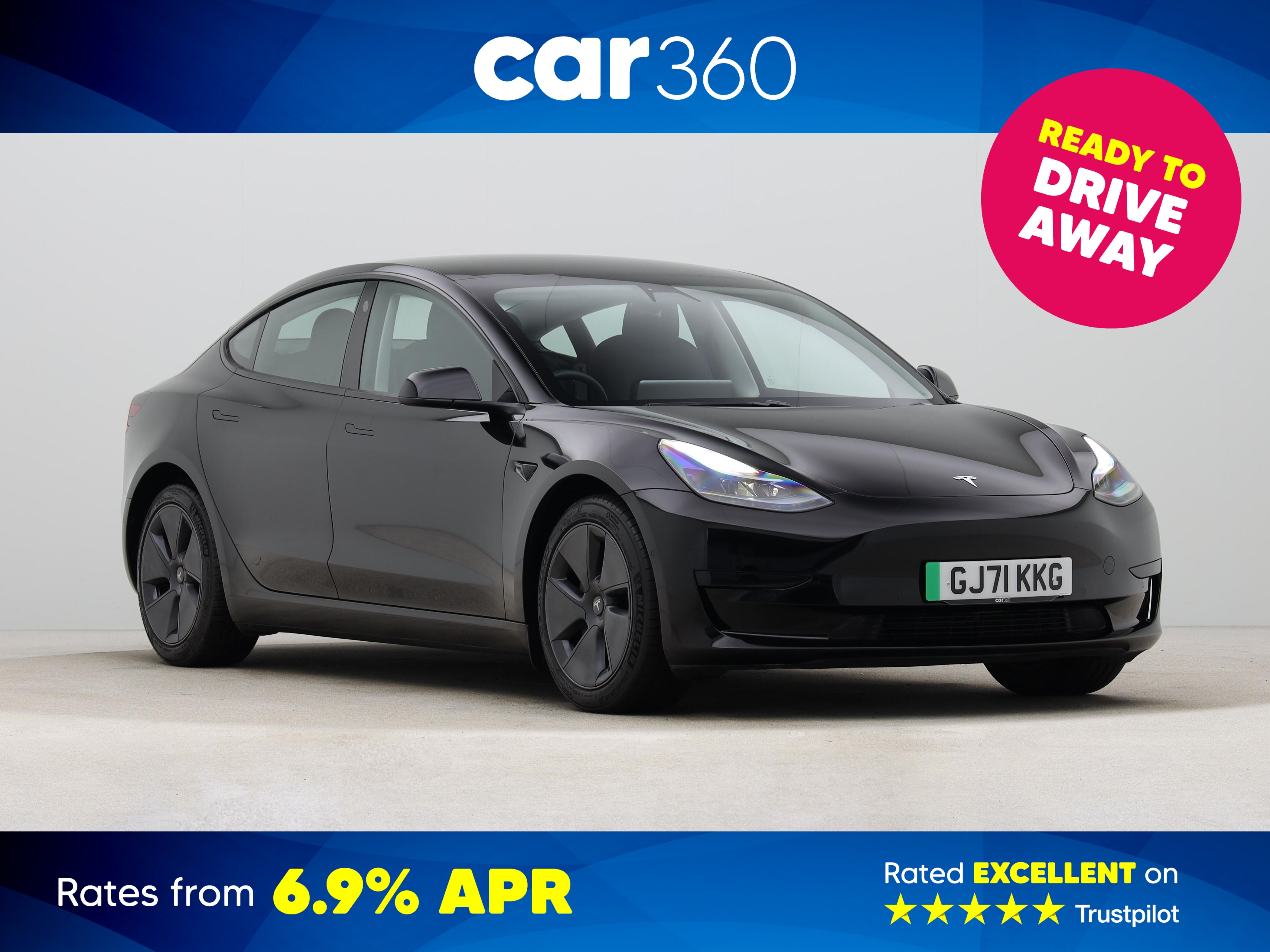 Used Tesla Model 3 Standard Range Plus Saloon 4dr Electric Auto RWD (241 bhp)