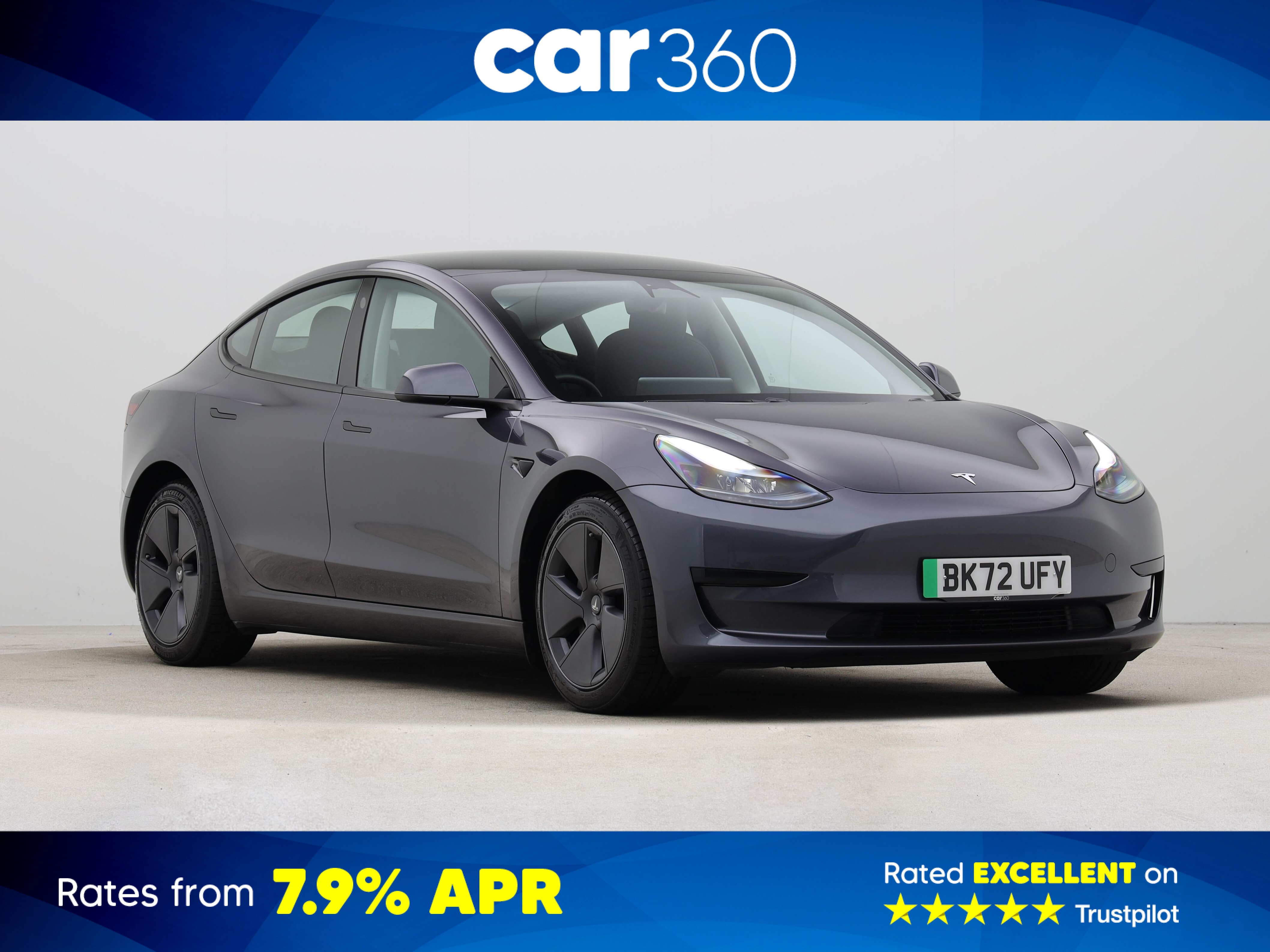 Used Tesla Model 3 Saloon 4dr Electric Auto RWD (241 bhp)