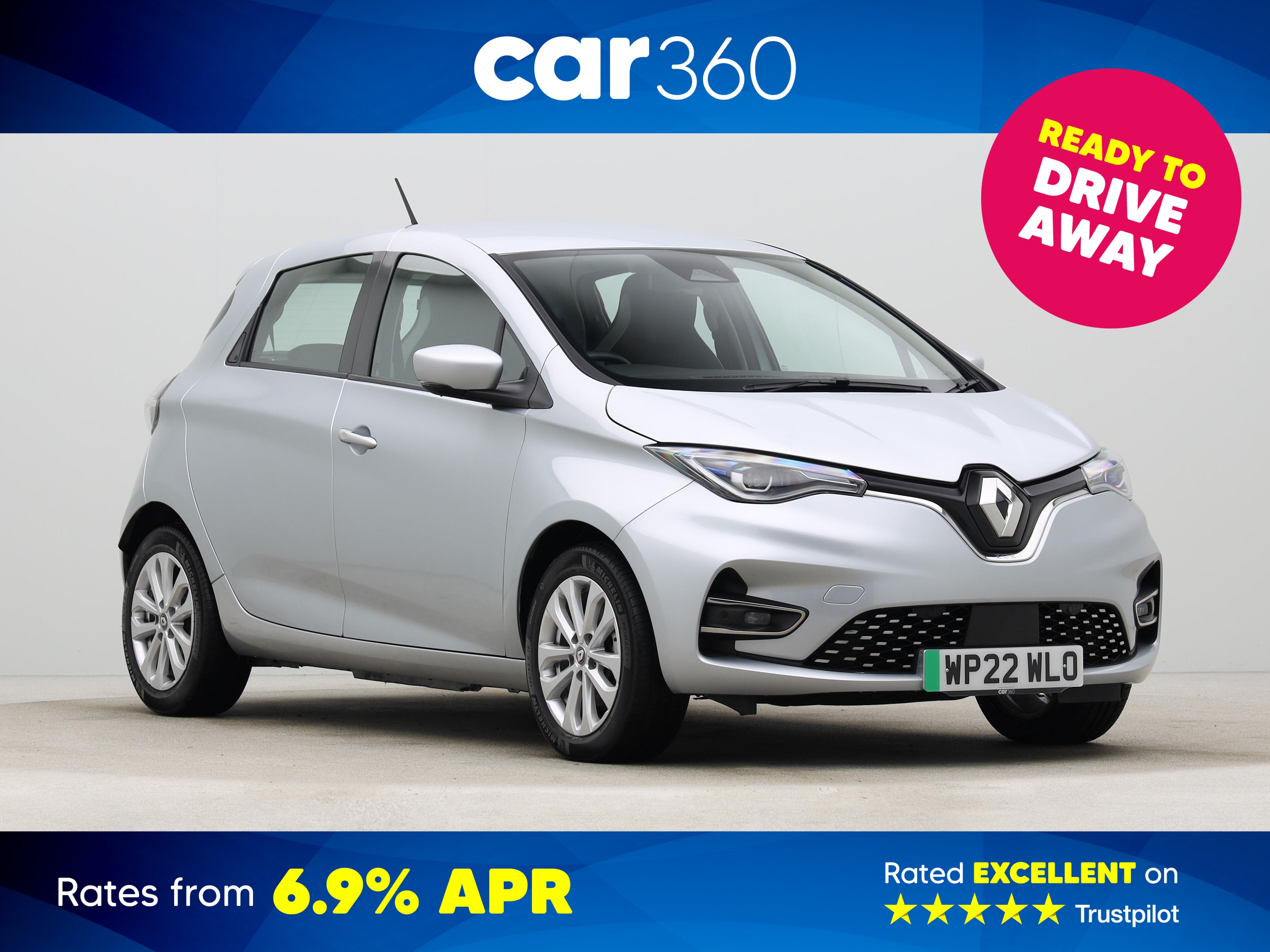 Used Renault Zoe R135 EV50 52kWh S Edition Hatchback 5dr Electric Auto (Rapid Charge) (134 bhp)