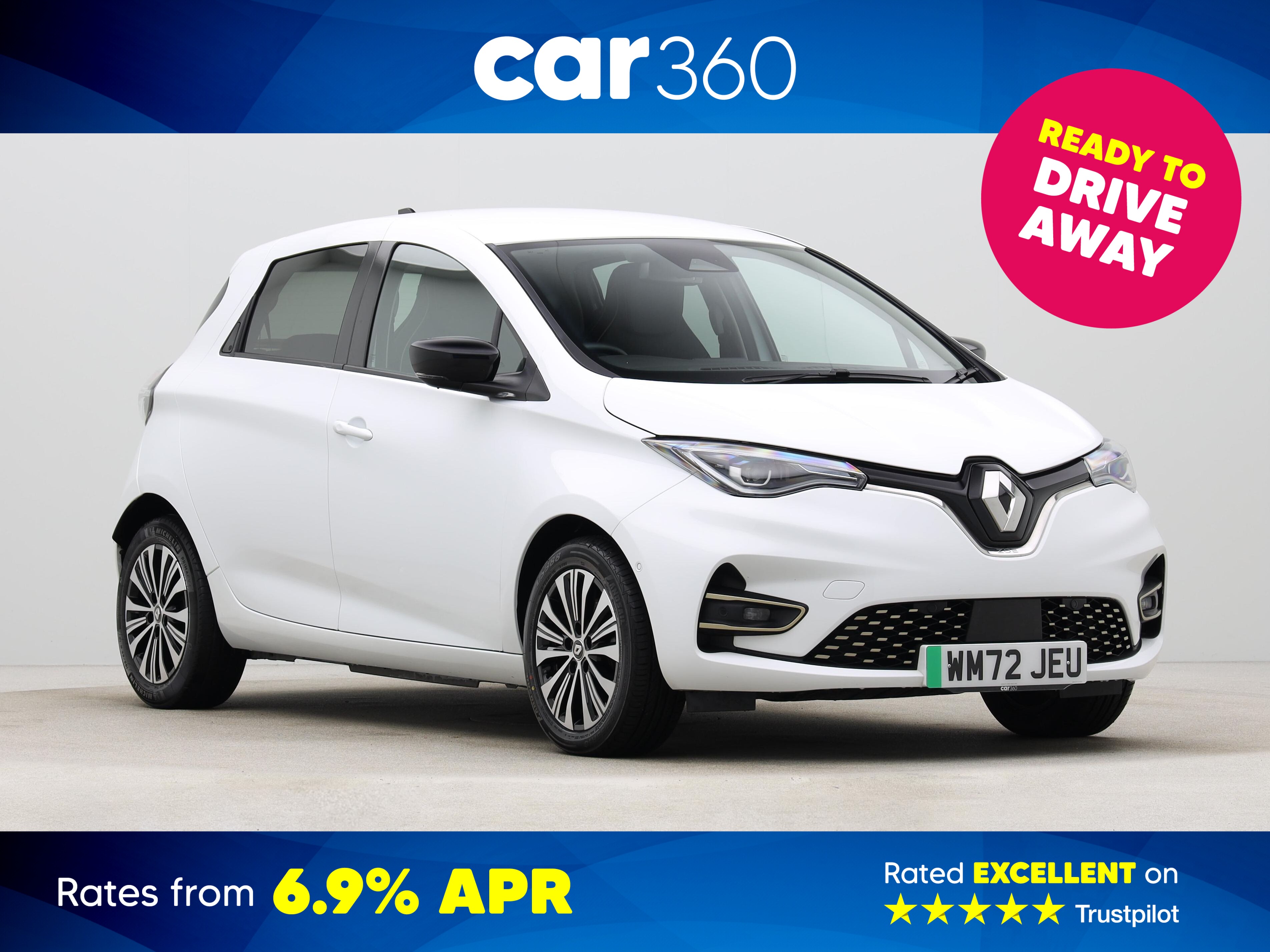 Used Renault Zoe R135 EV50 52kWh Techno Hatchback 5dr Electric Auto (Boost Charge) (134 bhp)