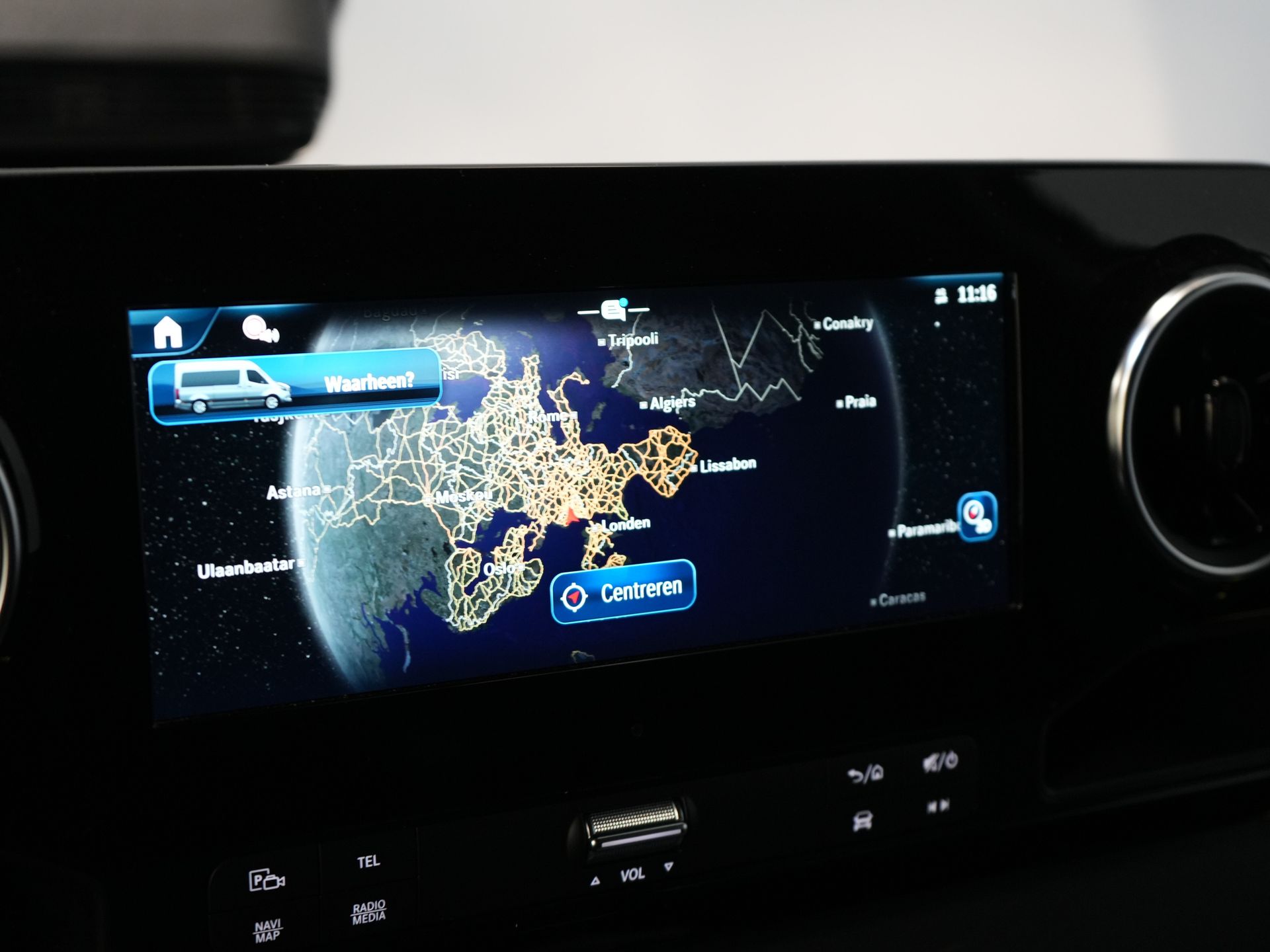 Mercedes-Benz Sprinter Bestelbus 317 CDI Aut. L2H2 BPM VRIJ! Gev.Stoel/ 270 Gr.Deuren/ Stoelverw./ Navi/ Camera/ Cruise/ Airco/ DAB