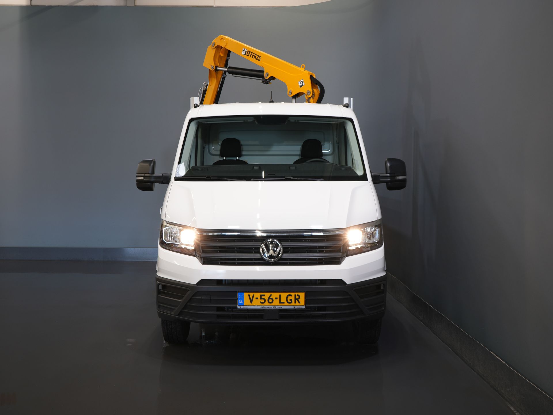 Volkswagen Crafter Carrocería abierta 50 165 CV Effer 352S Gancho de remolque/ Grúa/ Autokran/ Toma de fuerza/ Carrocería abierta/ Doble aire