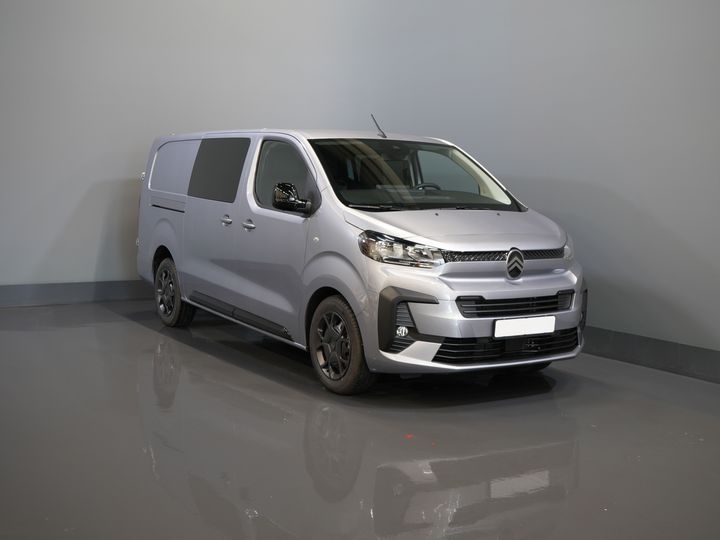 Citroën Jumpy Bestelbus 2.0 HDI 180 pk Aut. L3 DC Dubbel Cabine BPM VRIJ! 6 Pers./ 2x Schuifdeur/ Carplay/ Navi/ Camera/ Cruise/ Airco