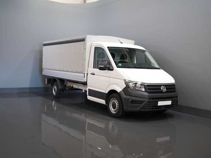 Volkswagen Crafter Open laadbak 35 2.0 TDI 180 pk DSG Aut. BPM VRIJ! 430x203 Open laadbak/ Schuifzeil/ Huif/ Climate/ Adapt. Cruise/ Camera/ Carplay