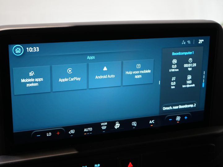 Ford Transit Custom Bestelbus 320 2.0 TDCI 136 pk Aut. L2 Trend BPM VRIJ! Garantie 3-28'/ LED/ Adapt.Cruise/ 2.7t Trekverm./ Carplay/ Camera/ Trekhaak