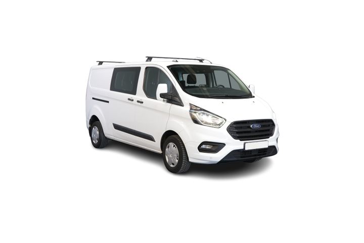 Ford Transit Custom Bestelbus 2.0 TDCI L2 Trend DC Dubbel Cabine BPM VRIJ! Stoelverw./ Carplay/ 2.7t Trekverm./ Navi/ PDC/ Cruise