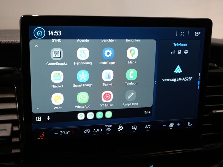 Ford Transit Bestelbus 350 2.0 TDCI 130 pk L3H3 Adapt.Cruise/ 360 Camera/ 270Gr.Deuren/ Stoelverw./ Navi/ Carplay/ PDC/ Climate