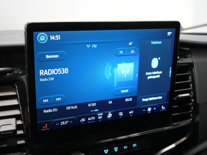 Ford Transit Bestelbus 350 2.0 TDCI 130 pk L3H3 Adapt.Cruise/ 360 Camera/ 270Gr.Deuren/ Stoelverw./ Navi/ Carplay/ PDC/ Climate