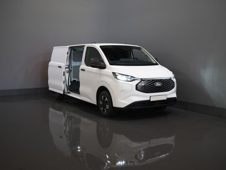 Ford E-Transit Custom Bestelbus Trend L2 65 kWh 330 km WLTP Garantie t/m 2030/ LED/ Snellader/ 2.3t Trekverm./ Stuurverw./ Stoelverw./ Carplay/ Climate/ Camera/
