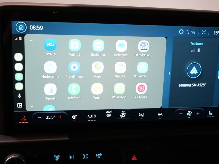 Ford E-Transit Custom Fourgon 320 Trend 65 kWh 330 km WLTP LED/ Chargeur rapide/ 2,3 t de capacité de remorquage/ Direction assistée/ Sièges chauffants/ Carplay/ Climatisation/ Caméra/ PDC/ Régulateur de vitesse