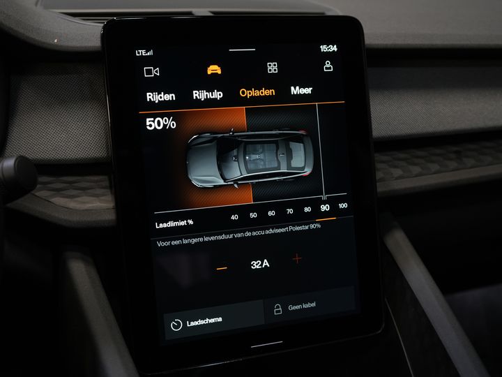 Polestar 2 Berline Long Range 78 kWh 551 km WLTP 94% SOH LED/ Adapt.Cruise/ Mémoire/ Sièges chauffants/ Carplay/ Navigation/ Climatisation