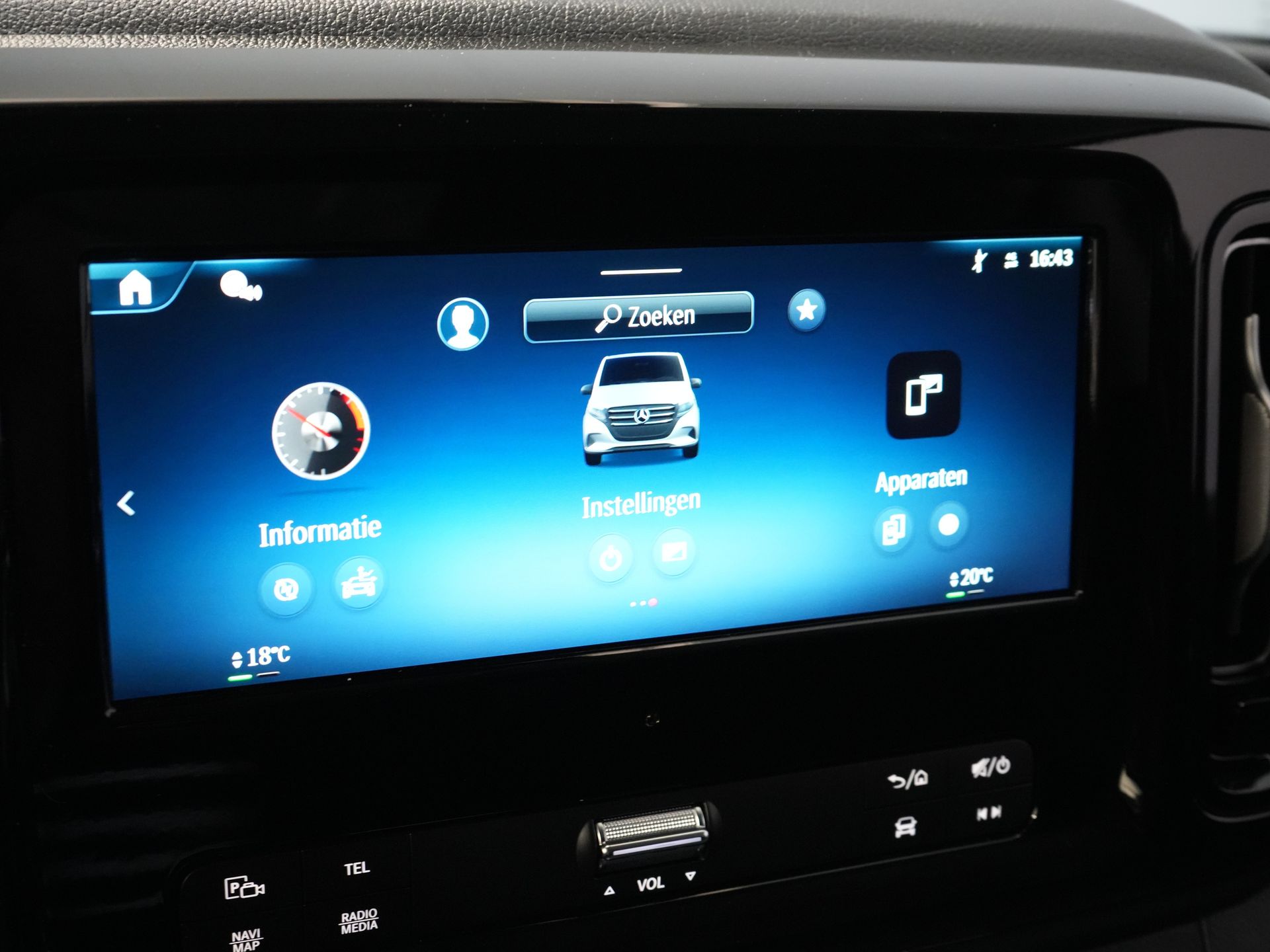 Mercedes-Benz eVito Bestelbus eVito L2 60 kWh 285 km WLTP Snellader/ LED/ Adapt.Cruise/ Stoelverw./ Carplay/ Camera/ PDC/ 17