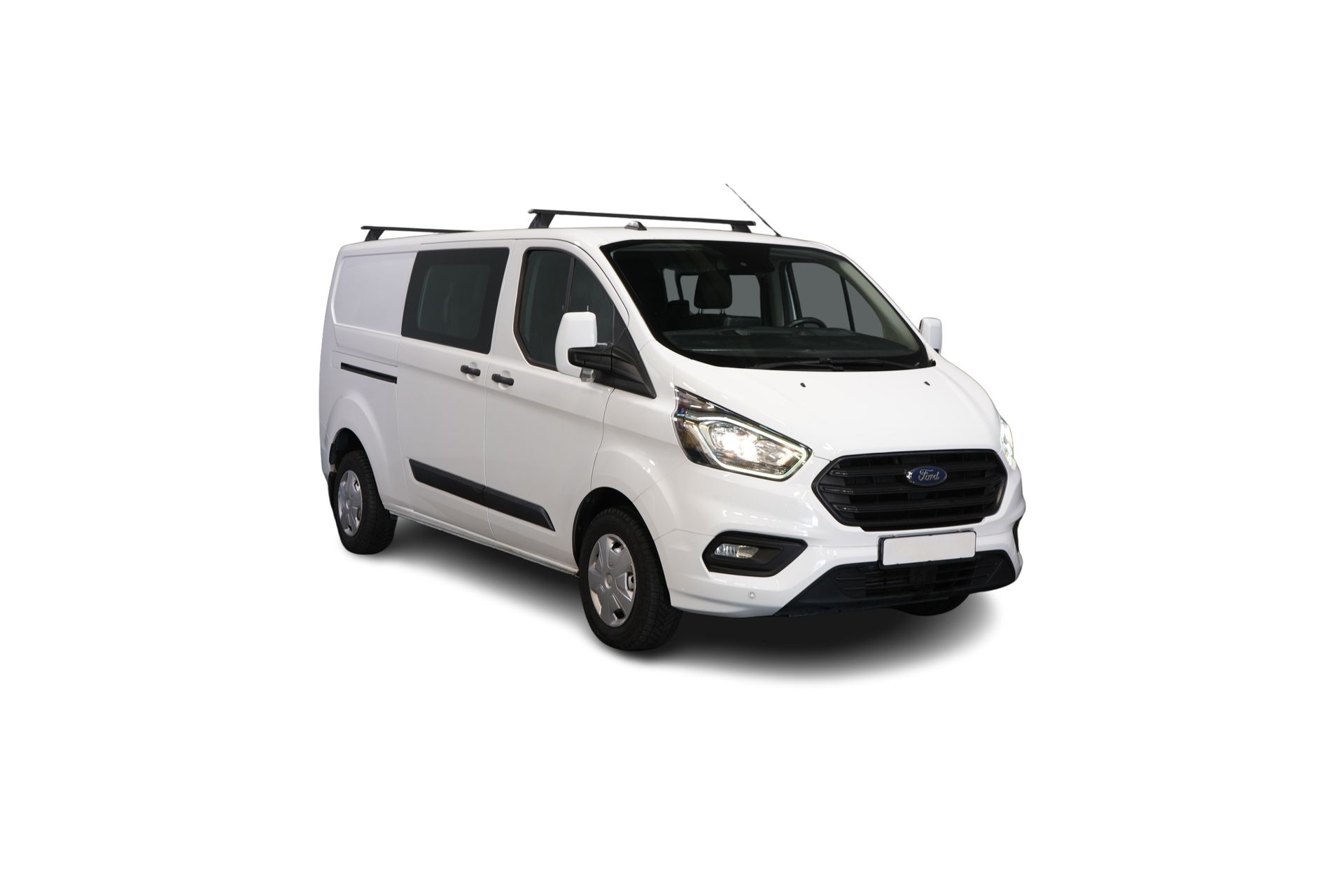 Ford Transit Custom Bestelbus 2.0 TDCI L2 Trend DC Dubbel Cabine BPM VRIJ! Stoelverw./ Carplay/ 2.7t Trekverm./ Navi/ PDC/ Cruise