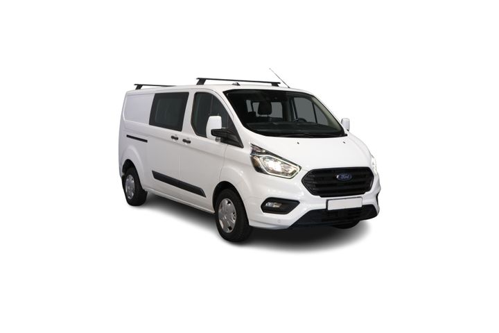 Ford Transit Custom Bestelbus 2.0 TDCI L2 Trend DC Dubbel Cabine BPM VRIJ! Stoelverw./ Carplay/ 2.7t Trekverm./ Navi/ PDC/ Cruise