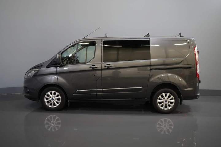 Ford Transit Custom Van 2.0 TDCI 130 cv Aut DC Doppia Cabina Limited 2x Porta scorrevole/ CarPlay/ Seatverw./ Cruise/ LMV/ Navi/ Cruise/ PDC