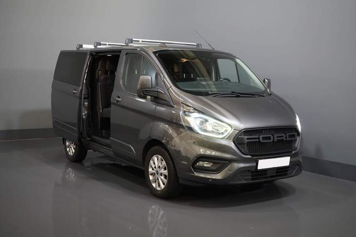 Ford Transit Custom Van 2.0 TDCI 130 cv Aut DC Doppia Cabina Limited 2x Porta scorrevole/ CarPlay/ Seatverw./ Cruise/ LMV/ Navi/ Cruise/ PDC