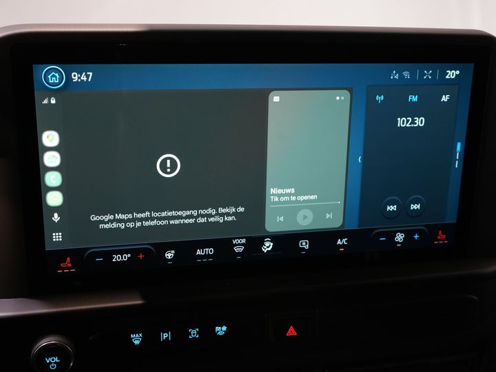 Ford E-Transit Custom Bestelbus 320 L2 65 kWh 330 km WLTP 2.3t Trekverm./ Snellader/ LED/ Standkachel/ Stoelverw./ Stuur.Verw./ Voorruit.Verw./ Carplay/ Camera/