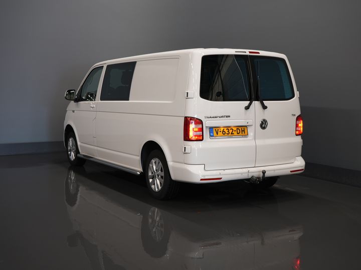 Volkswagen Transporter Bestelbus T6 2.0 TDI 150 pk DSG Aut. L2 Highline E6 DC Dubbel Cabine BPM VRIJ! Carplay/ Alarm/ Leder/ Cruise/ PDC/ Sidebars/ Trekhaak/ LMV