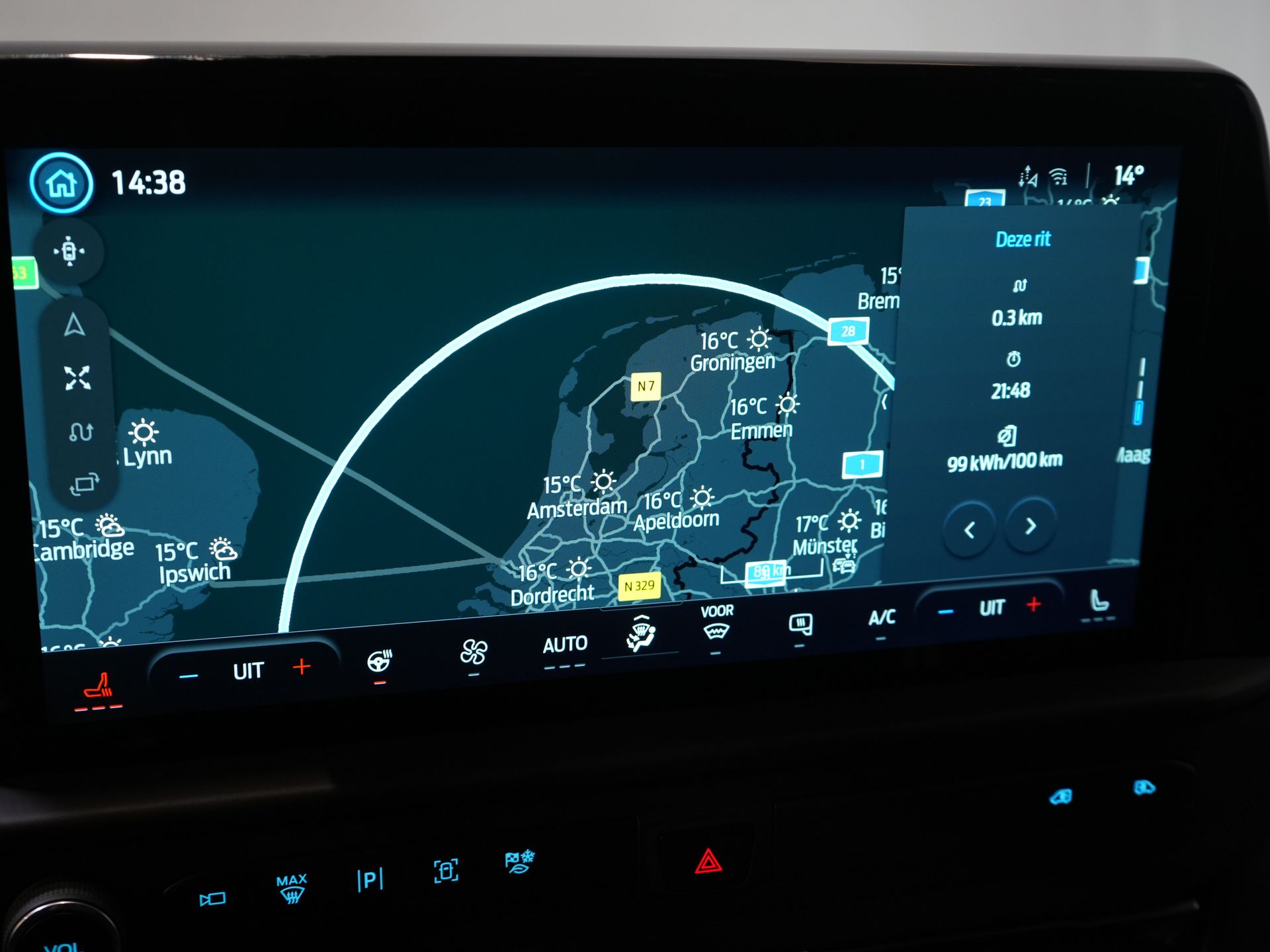 Ford E-Transit Custom Van 340 71 kWh 218 CV 340 km WLTP L2 Limited 2x Elek.Schuif/ 2.3t Trekverm./ Snellader/ Matrix LED/ B&O/ Adapt.Cruise/ Standkachel/ 