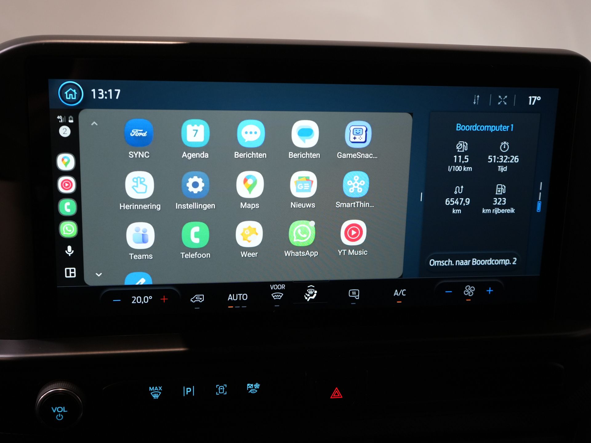 Ford Transit Custom Bestelbus 2.0 TDCI 136 pk Aut. L2 Trend BPM VRIJ! LED/ Carplay/ Camera/ Climate/ PDC/ Cruise