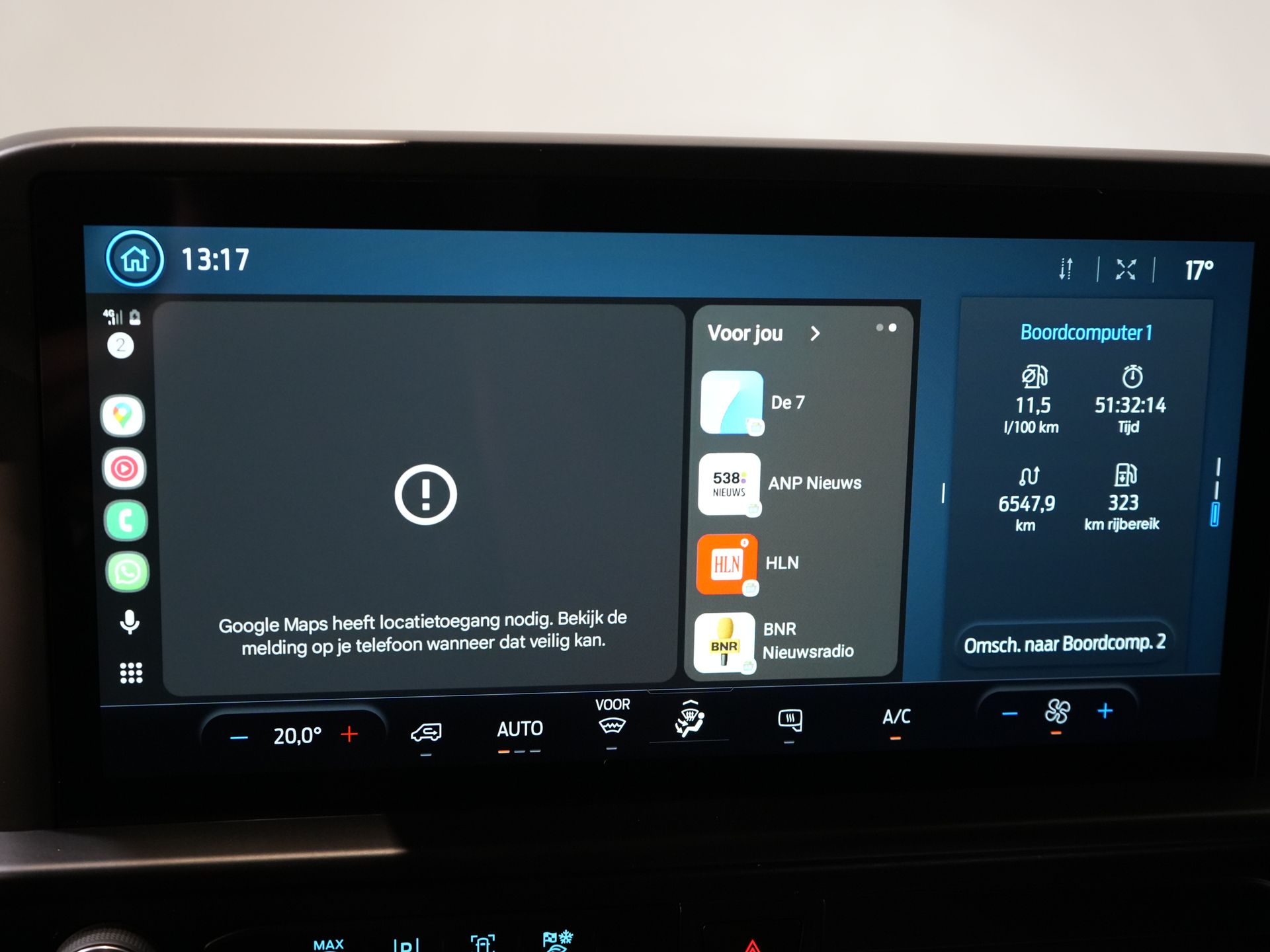 Ford Transit Custom Bestelbus 2.0 TDCI 136 pk Aut. L2 Trend BPM VRIJ! LED/ Carplay/ Camera/ Climate/ PDC/ Cruise