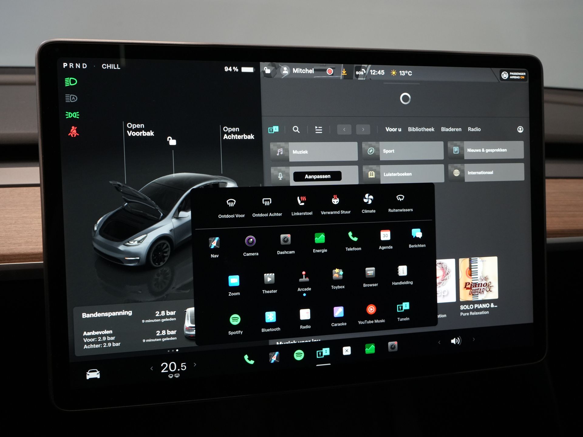 Tesla Model Y SUV 455 Km WLTP (DEMO) Auto Pilot/ Pano/ Memory/ Elek.klep/ Stoelverw./ Navi/ 360 Camera/ Climate/ 20” LMV