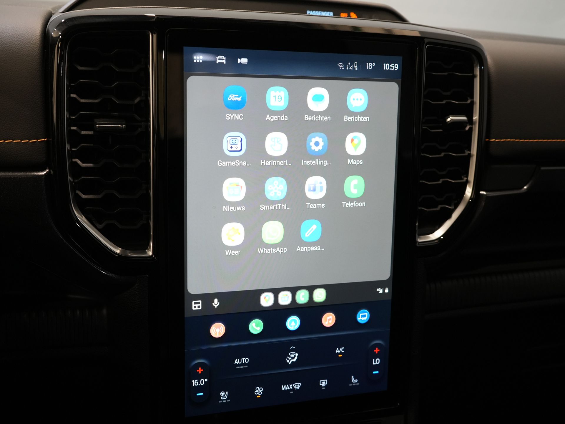 Ford Ranger Bestelbus Wildtrak 2.3 PHEV Double Cab 4x4/ B&O/ Tech-Pack/ Adapt.Cruise/ 3.5t Trekverm./ 360 Camera/ Leder/ Alarm/ Navi/ Carplay/ Trekhaa