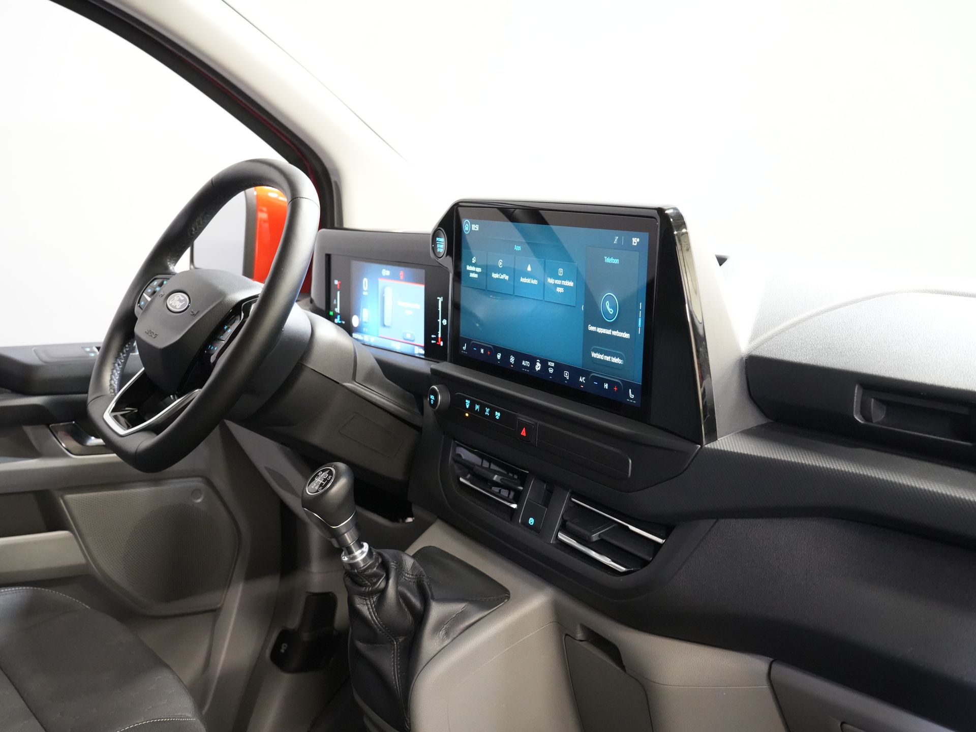 Ford Transit Custom Bestelbus 2.0 TDCI 150 pk L2 Limited BPM VRIJ! Garantie tot 1-28'/ Adapt. Cruise/ LED/ Stoelverw./ Stuurverw./ Carplay/ PDC/ Camera