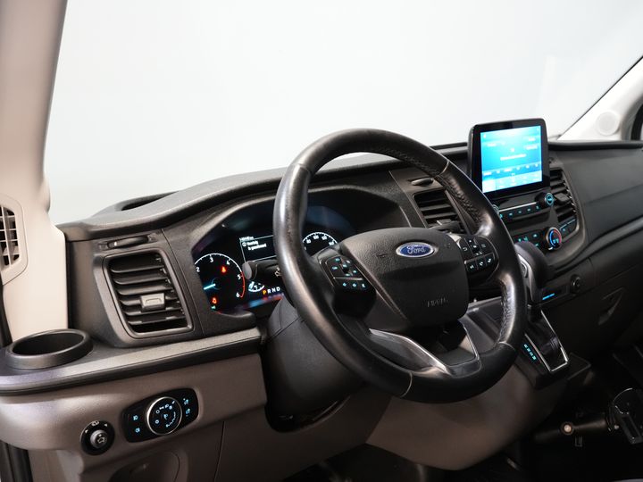 Ford Transit Bestelbus 350 2.0 TDCI 185 pk Aut. L3H3 Riem V.V/ 2xSchuifdeur/ Bi-Xenon/ Elek.Stoel/ Carplay/ Stoelverw./ Camera/ Cruise/ PDC/ Navi