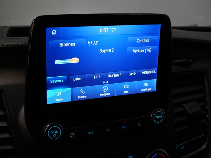 Ford Transit Bestelbus 350 2.0 TDCI 185 pk Aut. L3H3 Riem V.V/ 2xSchuifdeur/ Bi-Xenon/ Elek.Stoel/ Carplay/ Stoelverw./ Camera/ Cruise/ PDC/ Navi