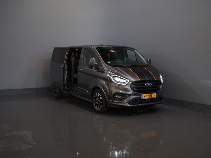 Ford Transit Custom Van 2.0 TDCI 185 CP L2 Sport DC Double Cab/ NL Car/ Bi-Xenon/ 2xSliding Door/ 2.8t Towing Muffler/ Carplay/ Stoelverw./ Airco/ Navi/ Cr