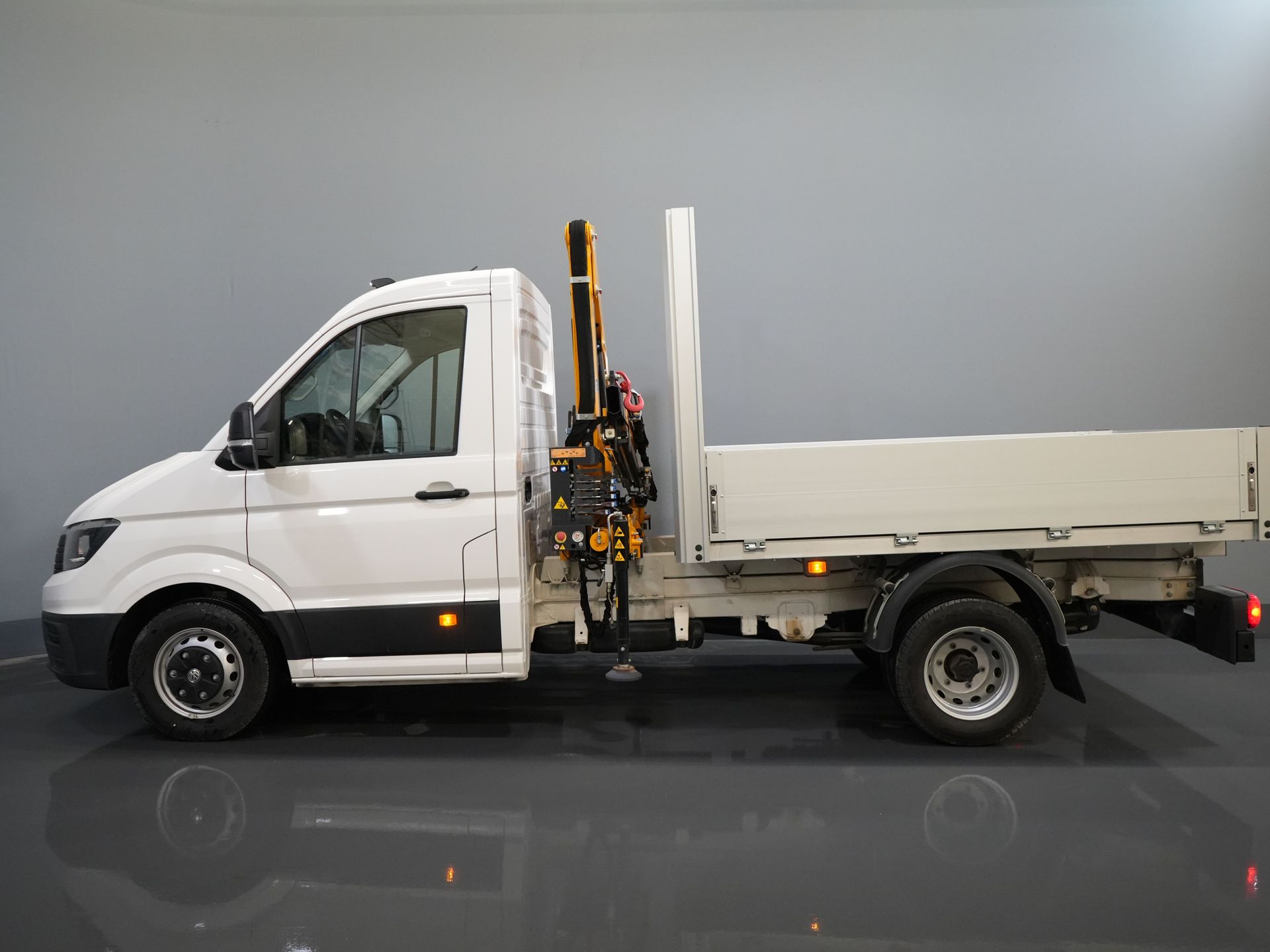 Volkswagen Crafter Corp deschis 50 165 CP Effer 352S Macara/ Macara/ Autokran/ PTO/ Corp deschis/ Aer dublu