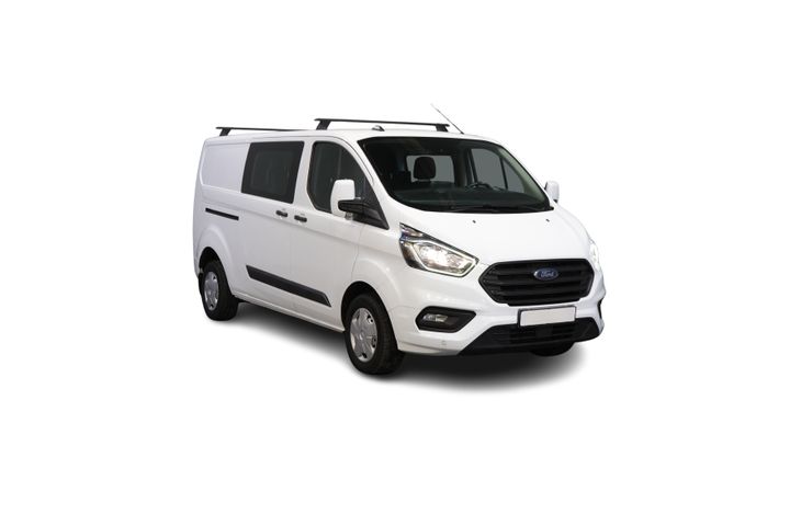 Ford Transit Custom Bestelbus 2.0 TDCI L2 Trend DC Dubbel Cabine BPM VRIJ! Stoelverw./ Carplay/ 2.7t Trekverm./ Navi/ PDC/ Cruise