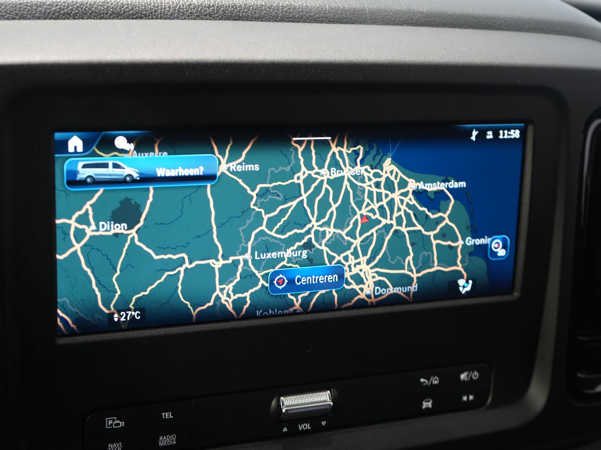 Mercedes-Benz Vito Van 116 CDI Aut. L3 LED/ 2.5t Towing capacity/ 270Gr. Doors/ Seat heating/ Carplay/ Camera/ Tow bar/ Cruise control/ PDC/ DAB