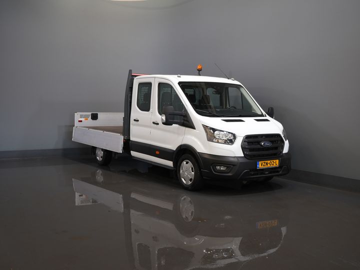 Ford Transit Open laadbak 2.0 TDCI 130 pk DC Dubbel Cabine Open Laadbak/ 7 Pers./ 3.0t Trekverm./ Carplay/ Cruise/ Climate/ Pick Up