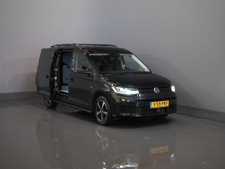 Volkswagen Caddy Cargo Maxi Van 2.0 TDI 125 KM DSG Aut. Black Edition LED/ Spoiler/ Warga przednia/ 18'' LMV/ Adapt.Cruise/ Ogrzewanie podłogowe/ Seatverw./ Skóra/ Carplay/ N