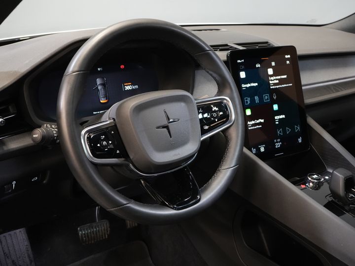 Polestar 2 Sedan Long Range 78 kWh 551 WLTP LED/ Адаптивний круїз-контроль/ Панорамний дах/ Підігрів керма/ Підігрів сидінь/ Пам'ять/ Навігація/ Carplay/ Клімат-контроль/ Камера/ 20'' LMV